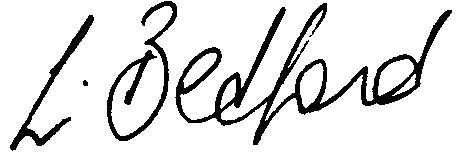 louise bedford signature
