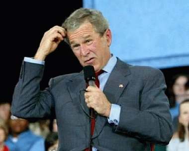 Bush confused
