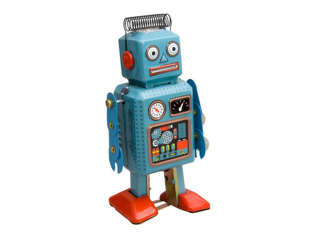 retro robot toy
