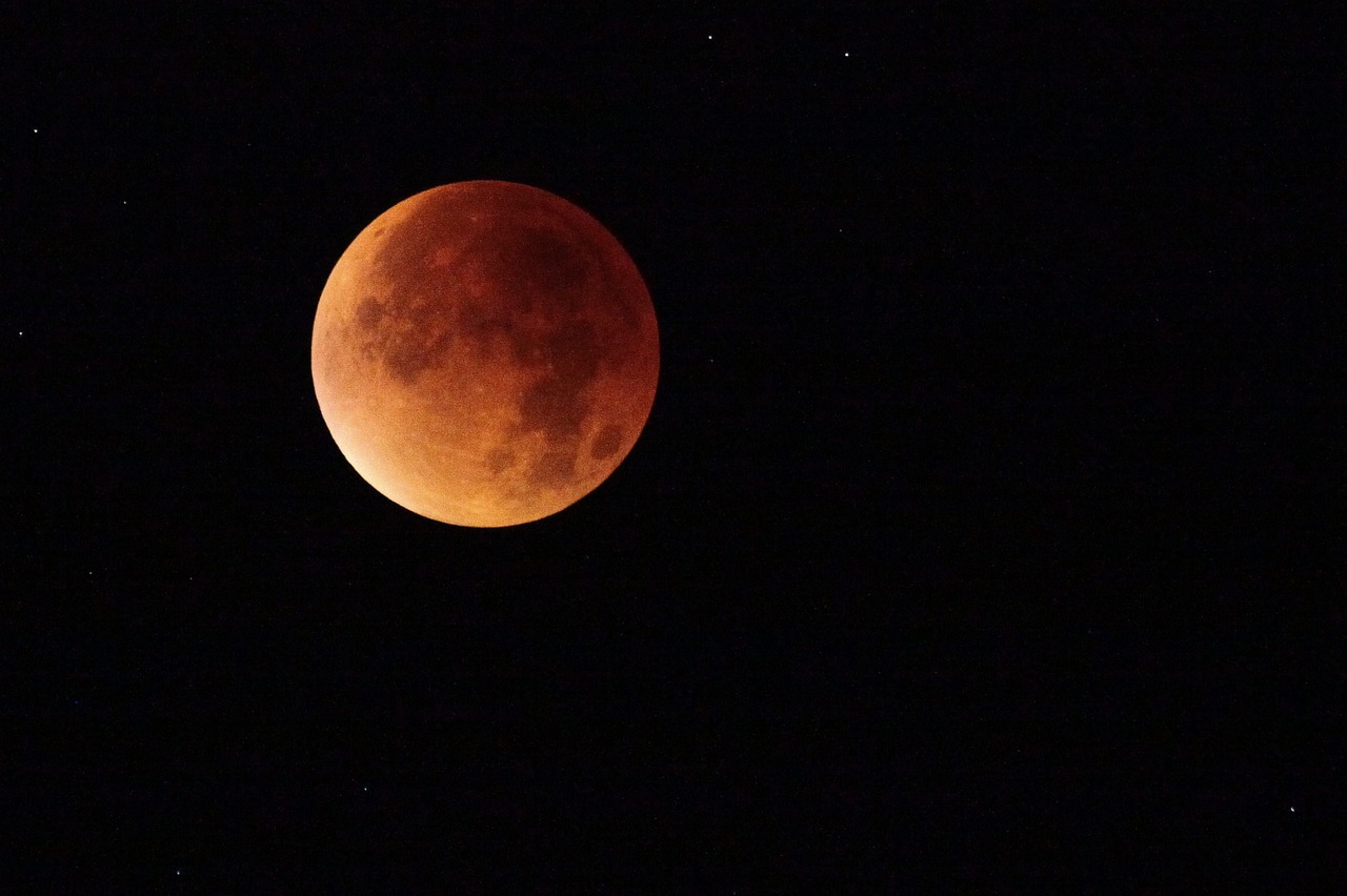 Lunar Eclipse Blood Moon Core Shadow Eclipse