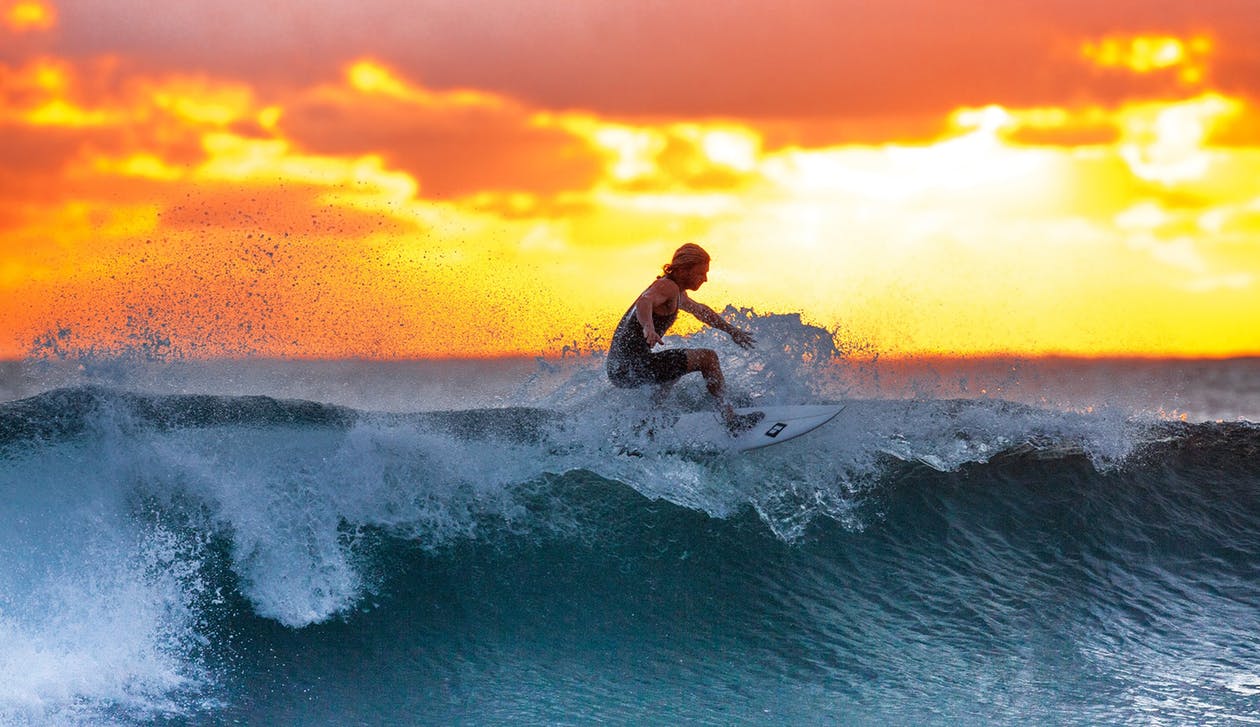 surfer-wave-sunset-the-indian-ocean-390051