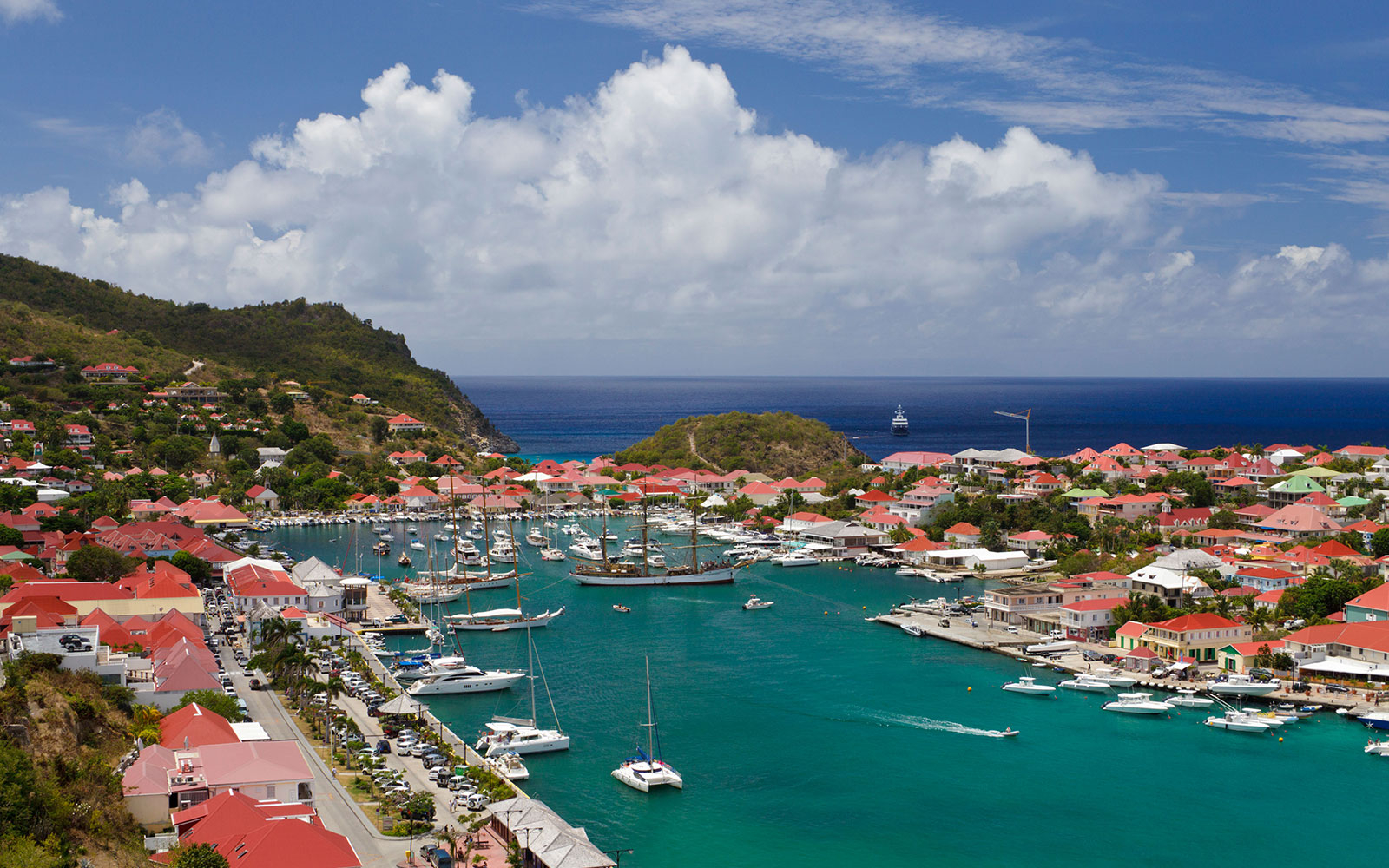 Harbor at Gustavia in St. Barts