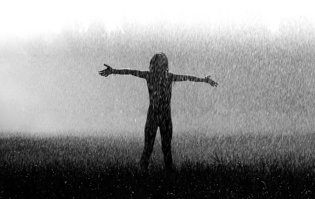 Standing in the rain