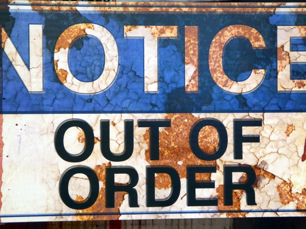 out of order
