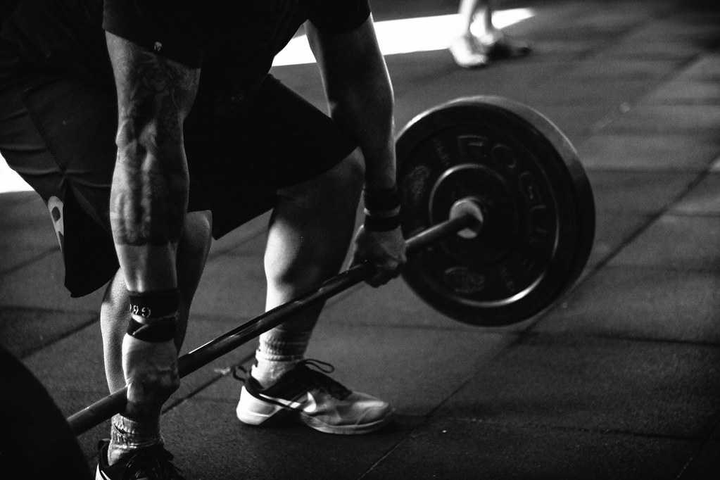 lifting weights